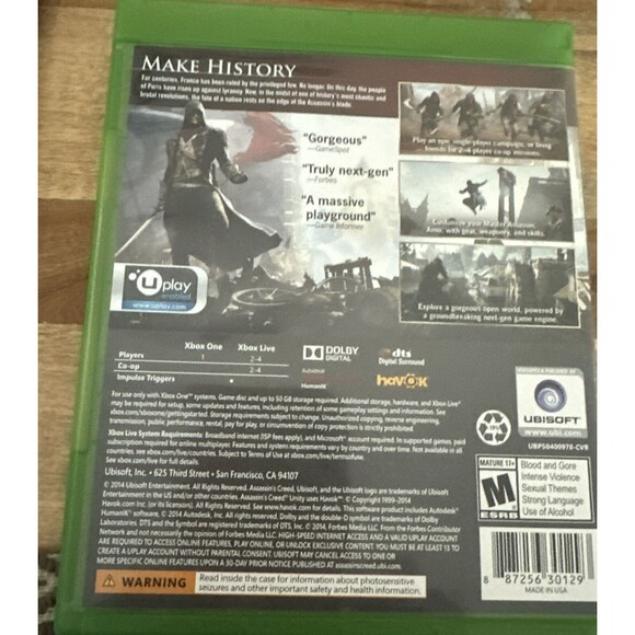 Assassin's Creed Unity Limited Edition PC video game 2014 5 discs - Picture 2 of 4